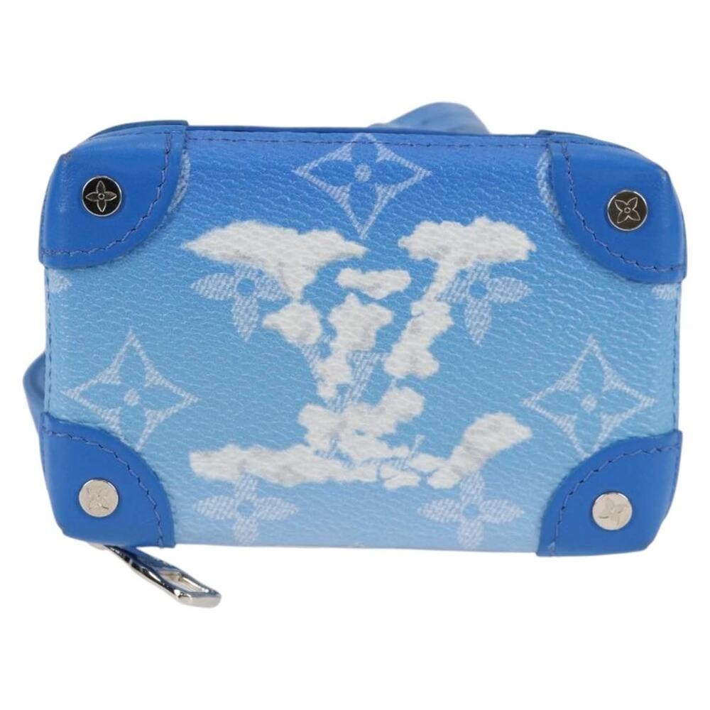 Louis Vuitton Monogram Clouds Trunk Necklace Wallet Blue